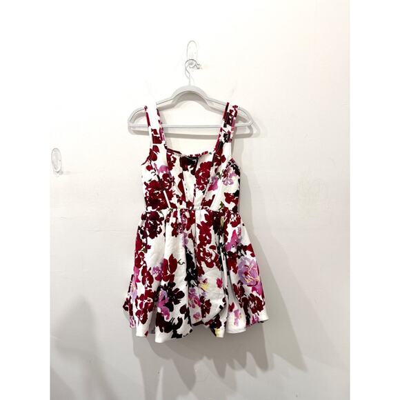 Aje Suzette Floral Bubble Hem Mini Dress Roses of Provence Print AUS 8 / US 4 - Picture 3 of 6